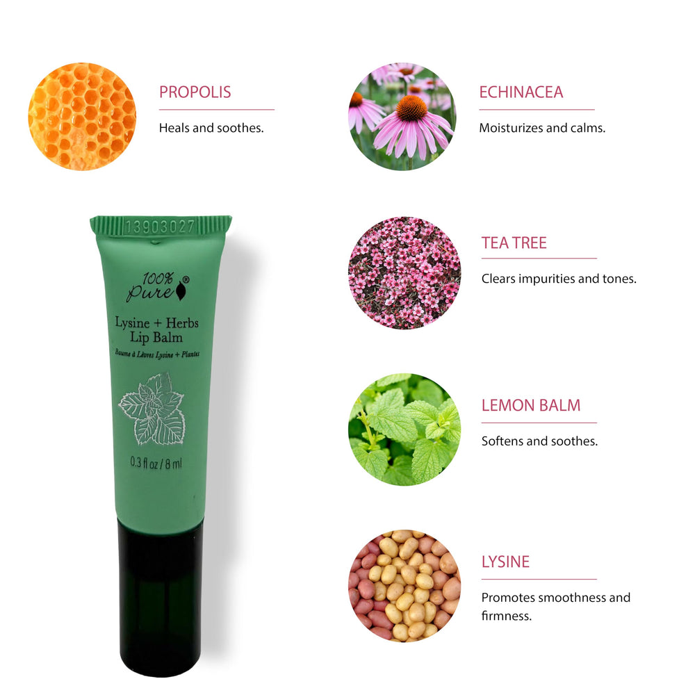 100% PURE clear balm swatch showing smooth, non-greasy glide