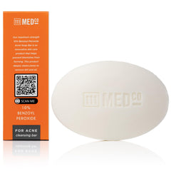 111MedCo lather demo in hand illustrating foaming action and targeted acne cleansing benefit