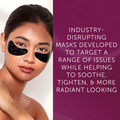 111SKIN patch applied under eye demonstrating cooling contact and instant hydration