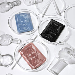 111SKIN mask packet held in hand showing compact single-use size for portability
