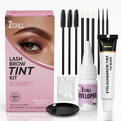 2CHILL kit front packaging showing complete lash and brow set benefit of convenience