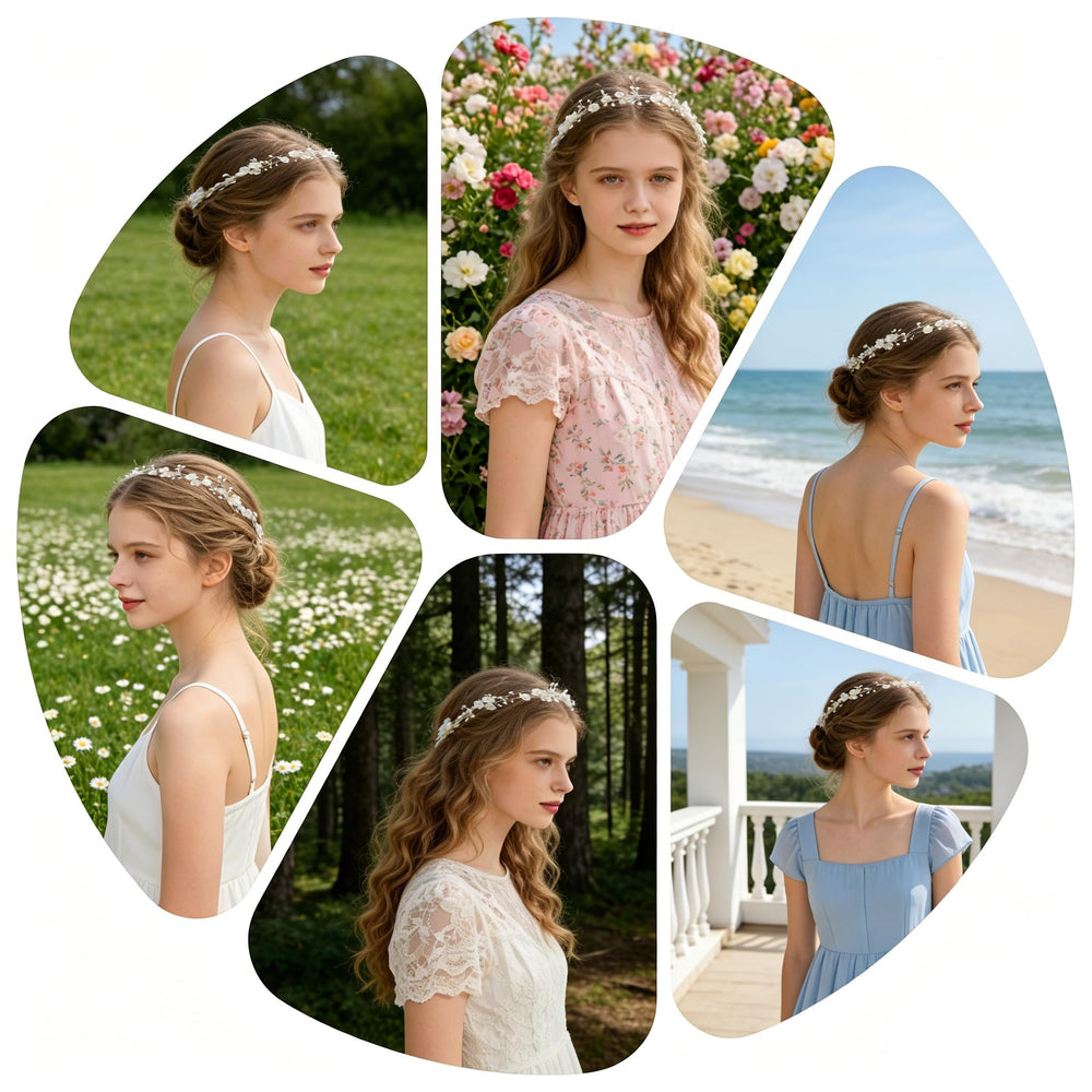 527&huan styled on flower girl, lightweight comfortable fit for kids
