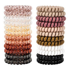 79STYLE front packaging showing 24 spiral hair ties; convenient bundle