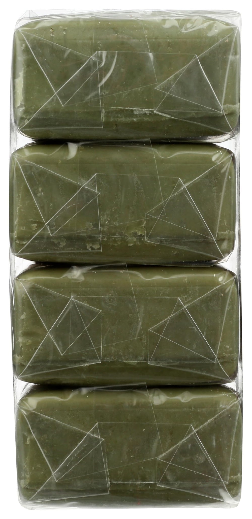 A LA MAISON side profile of a single bar highlighting firm triple-milled olive oil texture