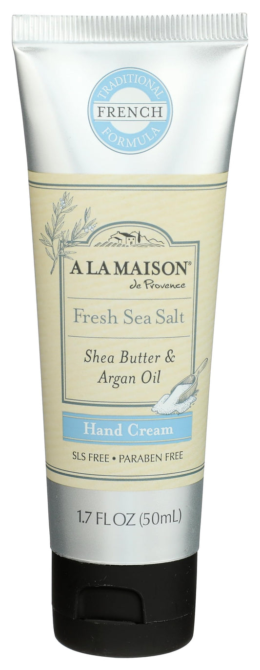 A LA MAISON front tube showing product identity and compact travel size benefit