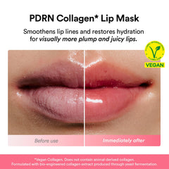 Abib glazed jelly applied on lips demonstrating instant glossy hydration