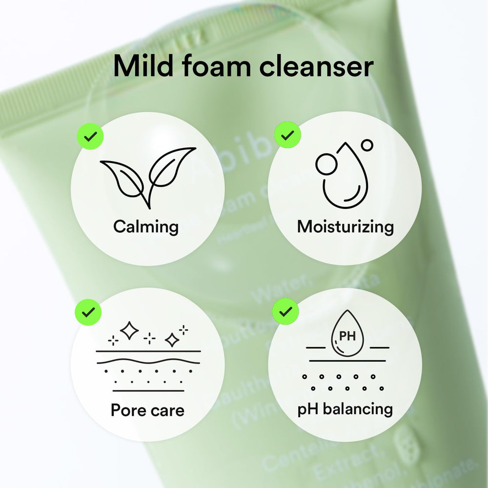 Abib Heartleaf Foam heartleaf extract visual highlighting calming ingredient benefits