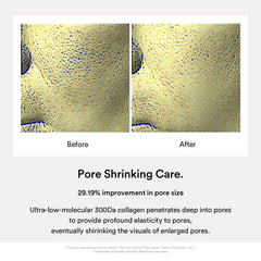 Abib mask being peeled off in morning revealing tightened pores benefit