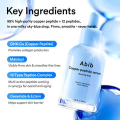 Abib dropper releasing serum illustrating easy dispensing and controlled application
