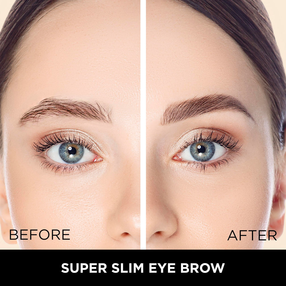 Absolute New York spoolie in use blending brows for natural polished finish