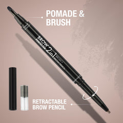 Absolute New York tool in use on model grooming brows for polished arches