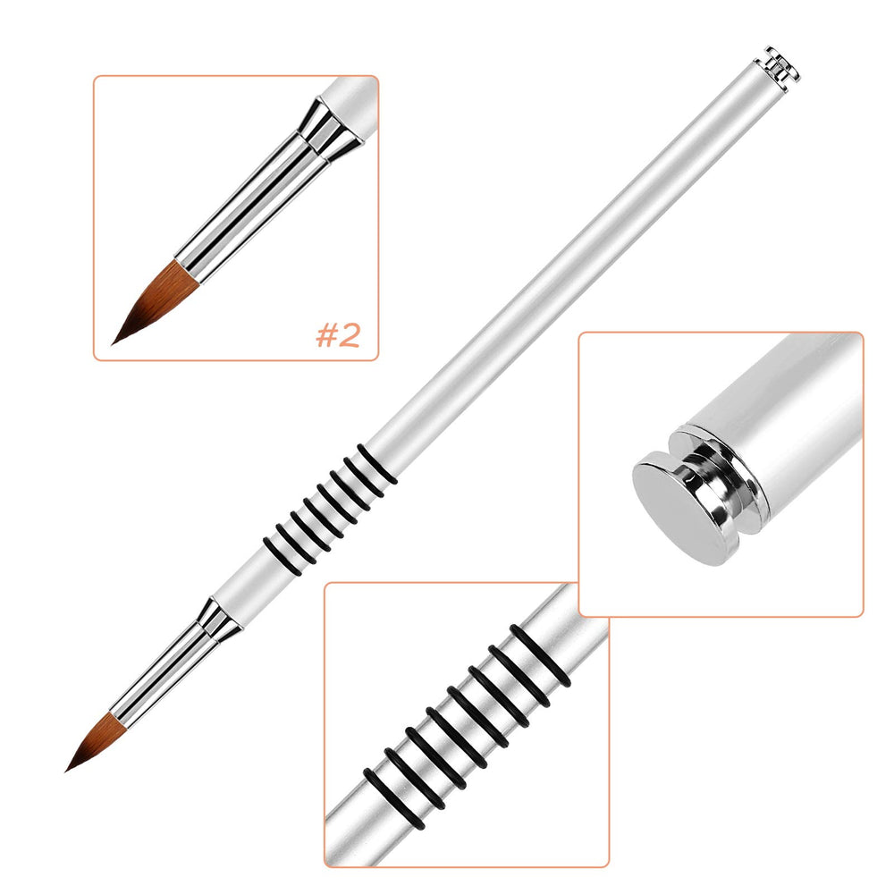 Accmor close-up of Kolinsky bristles highlighting smooth application benefit