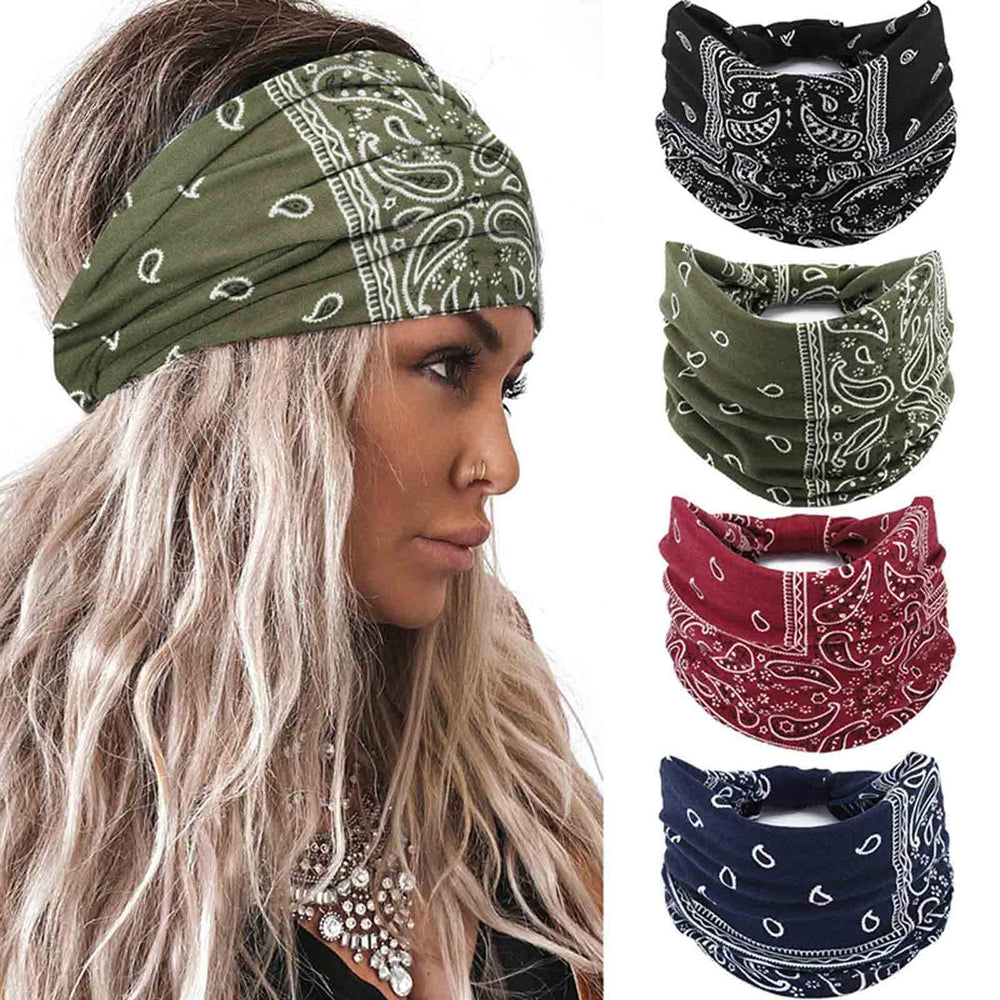 Acenail front packaging showing four boho headbands and colors, useful for outfit matching