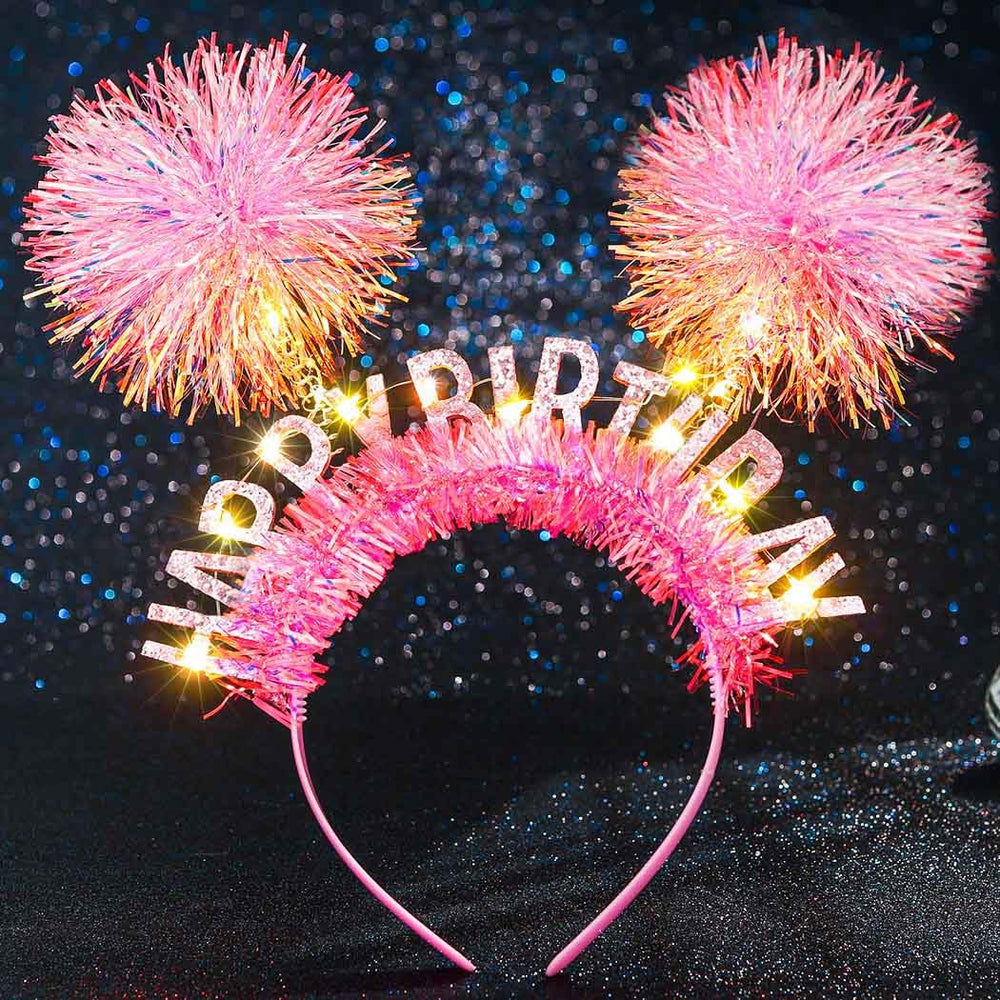 Aceorna close-up of pom pom and glitter tinsel highlighting soft texture and sparkle