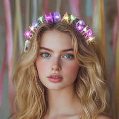 Aceorna rhinestone and LED close-up showing sparkling detail and light