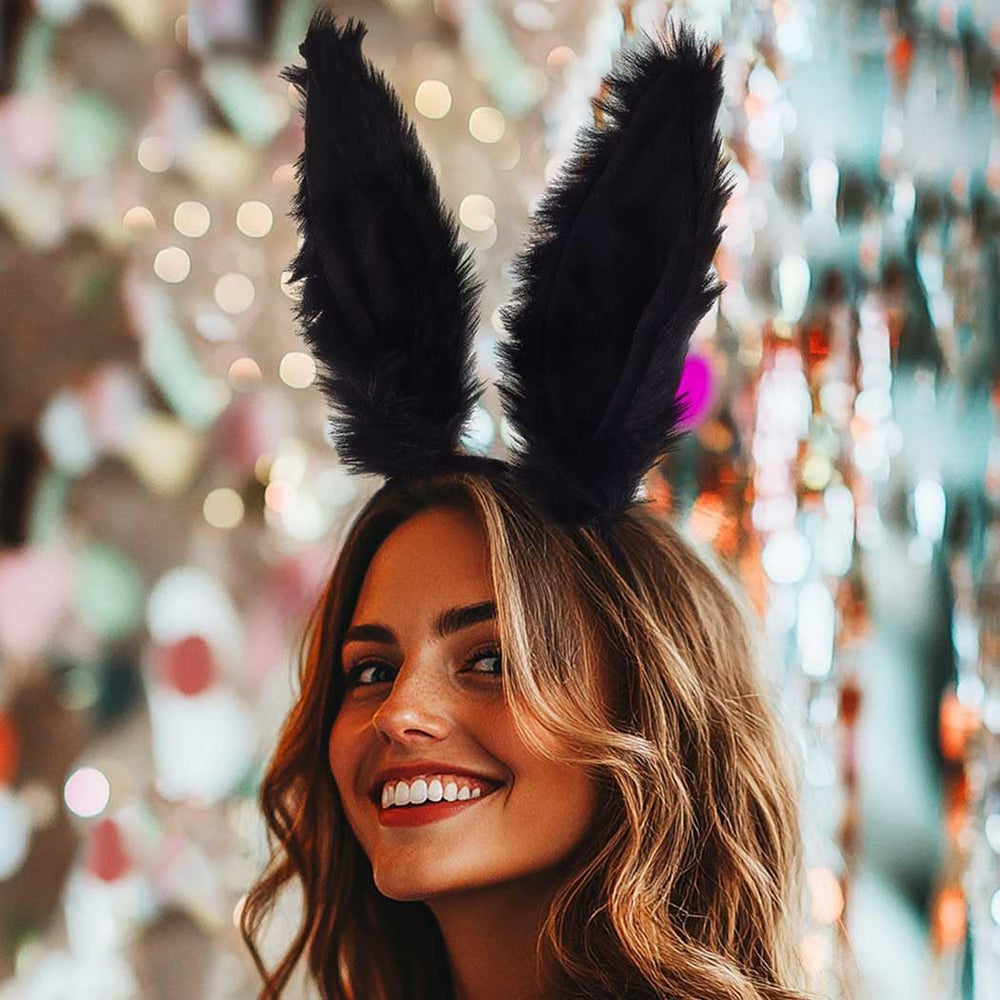 Aceorna headband in wear on model showing playful look and festival-ready style