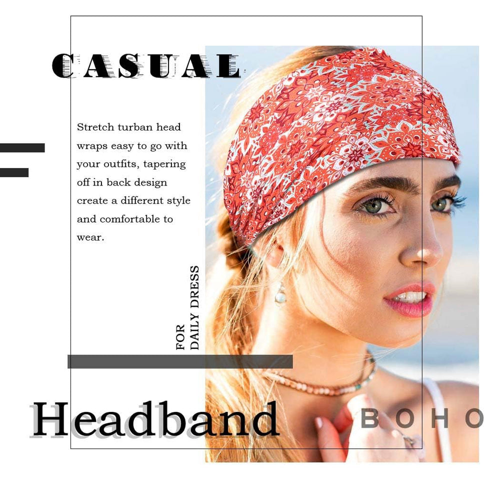 Aceorna headband on model at beach demonstrating stylish bohemian look
