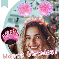 Aceorna headband beside a hand for size comparison showing wearable scale