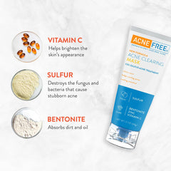 AcneFree blue color change signaling treatment completion benefit