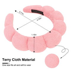 ACO-UINT close-up of terry cloth texture, soft absorbent fabric for no-splash routines