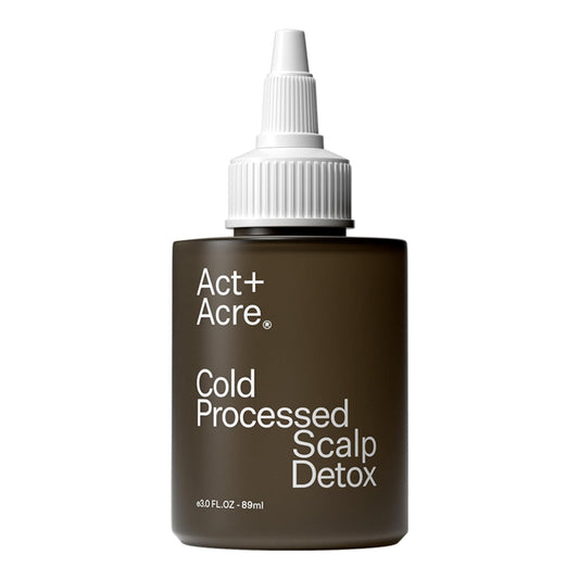 ACT+ ACRE bottle front view showing clean scalp detox packaging and natural benefits