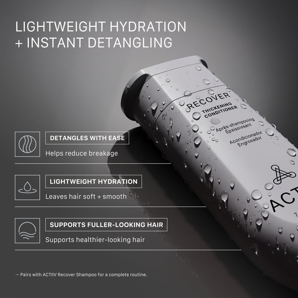 ACTIIV conditioner being dispensed to show easy application