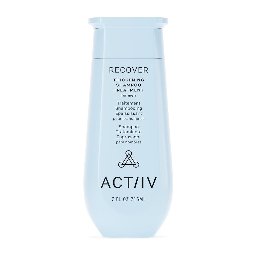 ACTIIV bottle front label showing product name and benefits for fuller hair