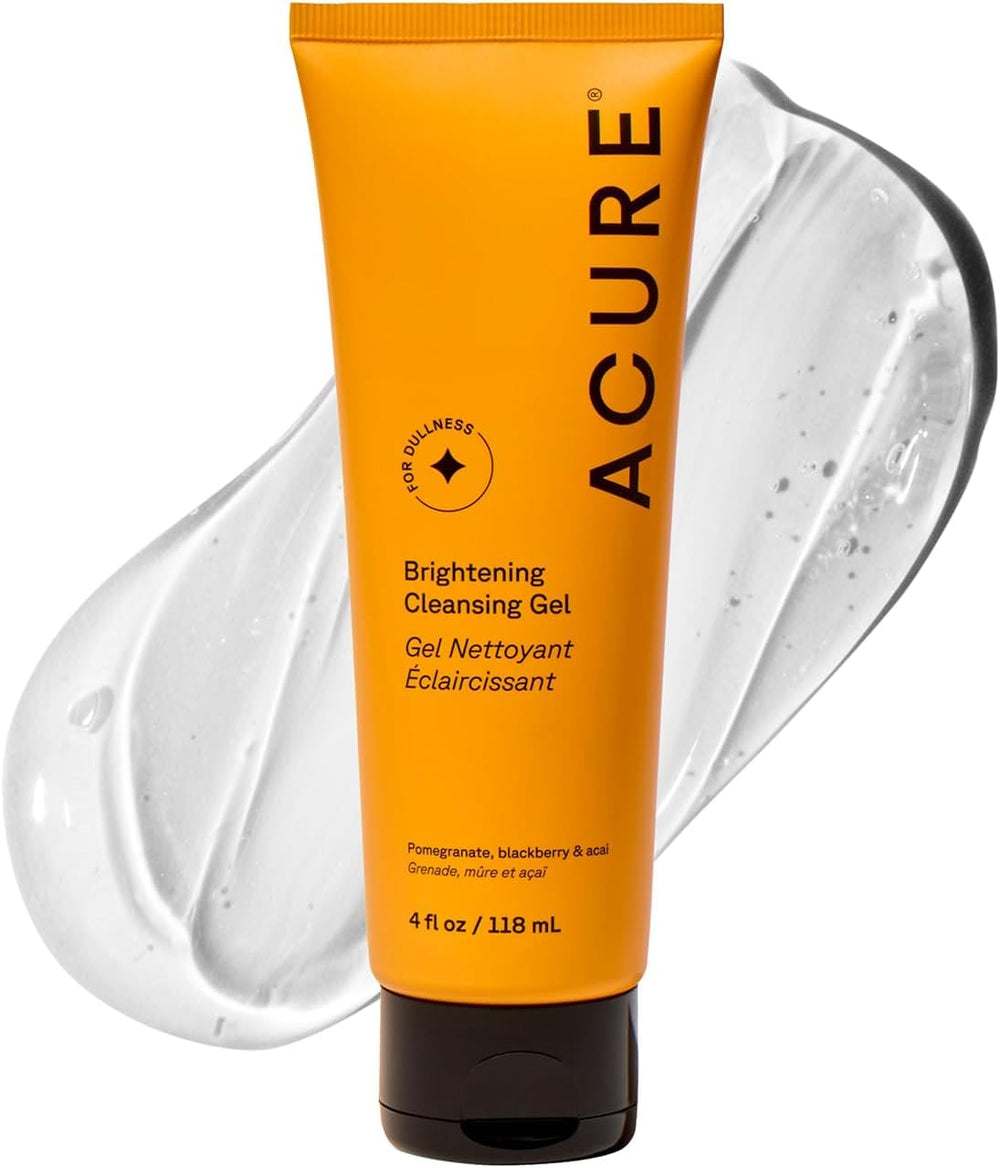 Acure bottle front view showing packaging and product benefit