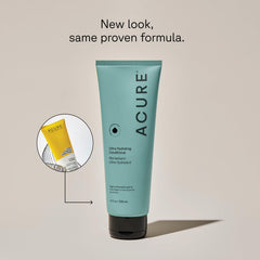 Acure conditioner pump close-up highlighting easy dispensing benefit