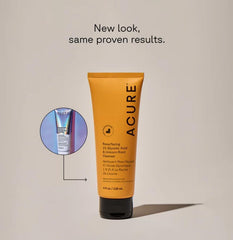 Acure cleanser foam texture demonstrating gentle lather