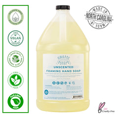 Adams Handmade Soap pouring from jug close-up highlighting smooth texture