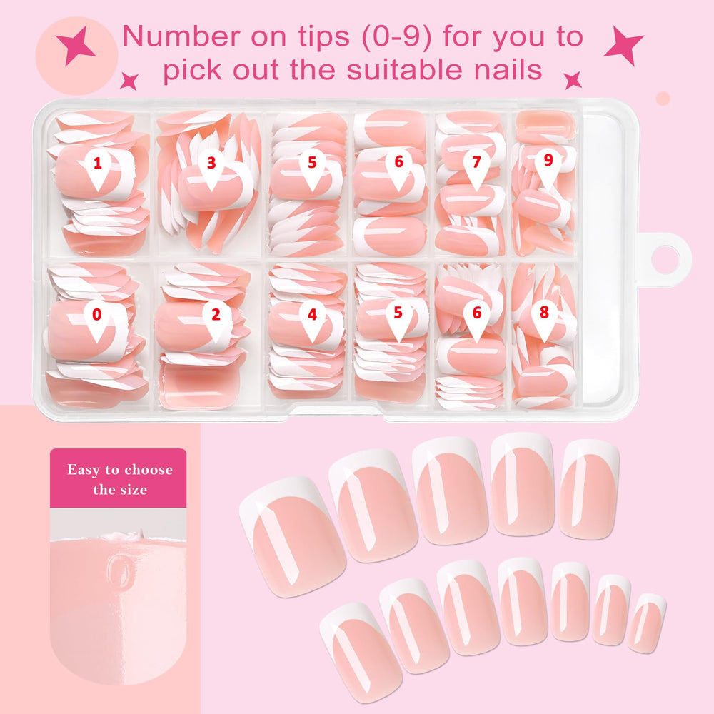 AddFavor accessories spread with glue tabs, glue tube, file and cuticle stick for complete kit