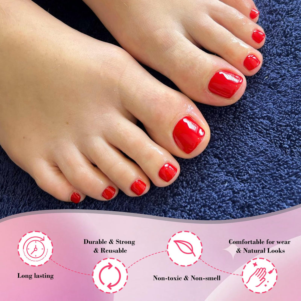 AddFavor application in use on foot model for quick polished pedicure
