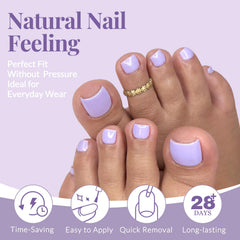AddFavor close-up of glossy purple nail tip texture for salon shine