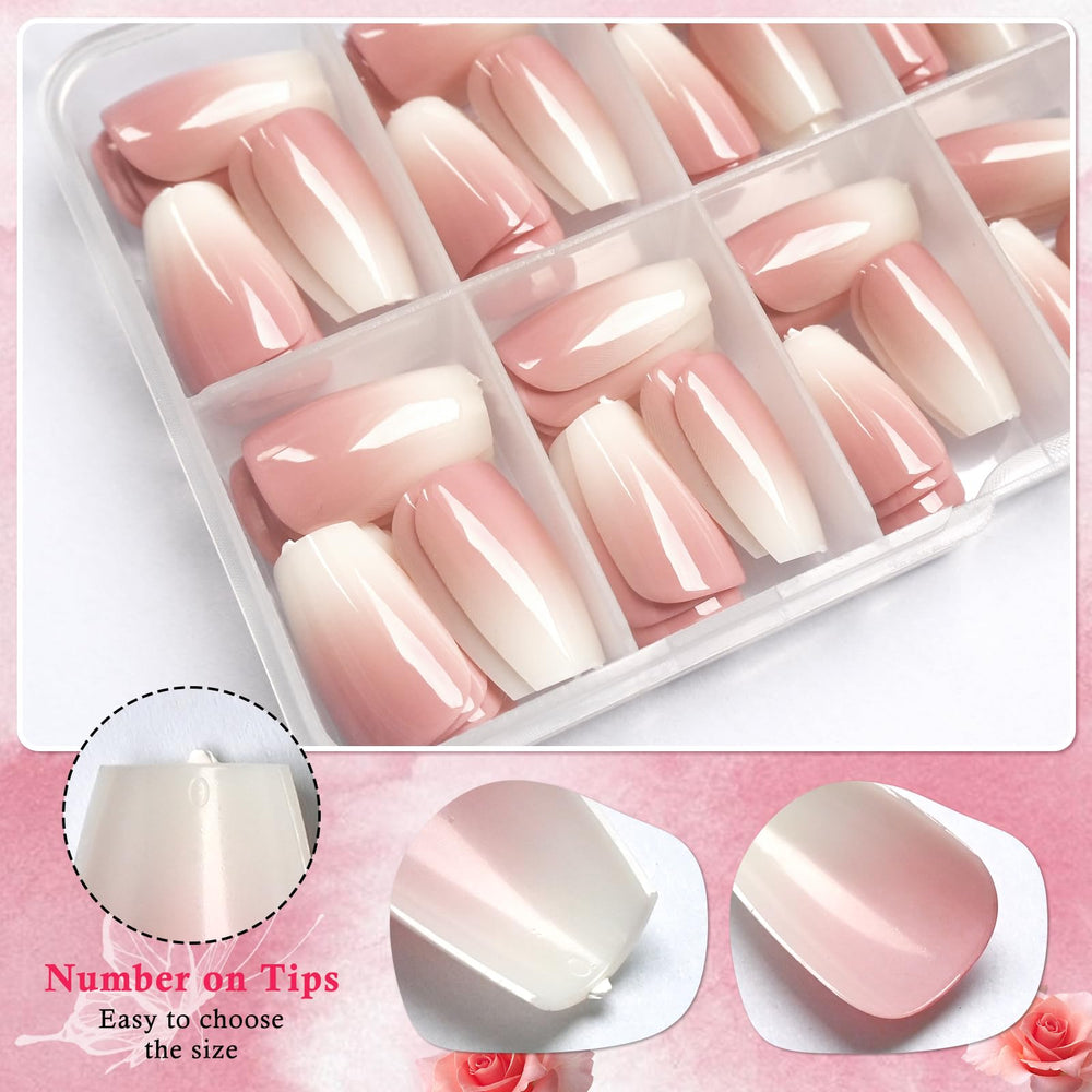 AddFavor close-up of pink-to-white ombre gradient highlighting salon-like sheen