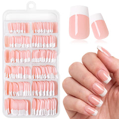 AddFavor front packaging showing 240pcs French tip set and tools for quick application