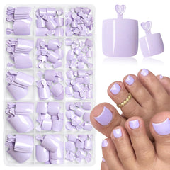 AddFavor front packaging showing full purple toe nail kit and convenience