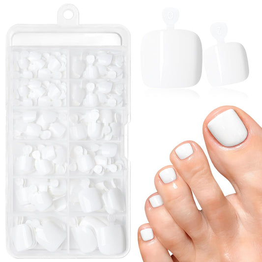 AddFavor front packaging showing 120 white toe tips and kit benefits