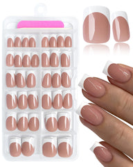 AddFavor front packaging showing 120-piece French tip kit and included tools for quick salon look