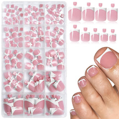AddFavor front packaging showing full kit for instant French-tip pedicure and easy storage