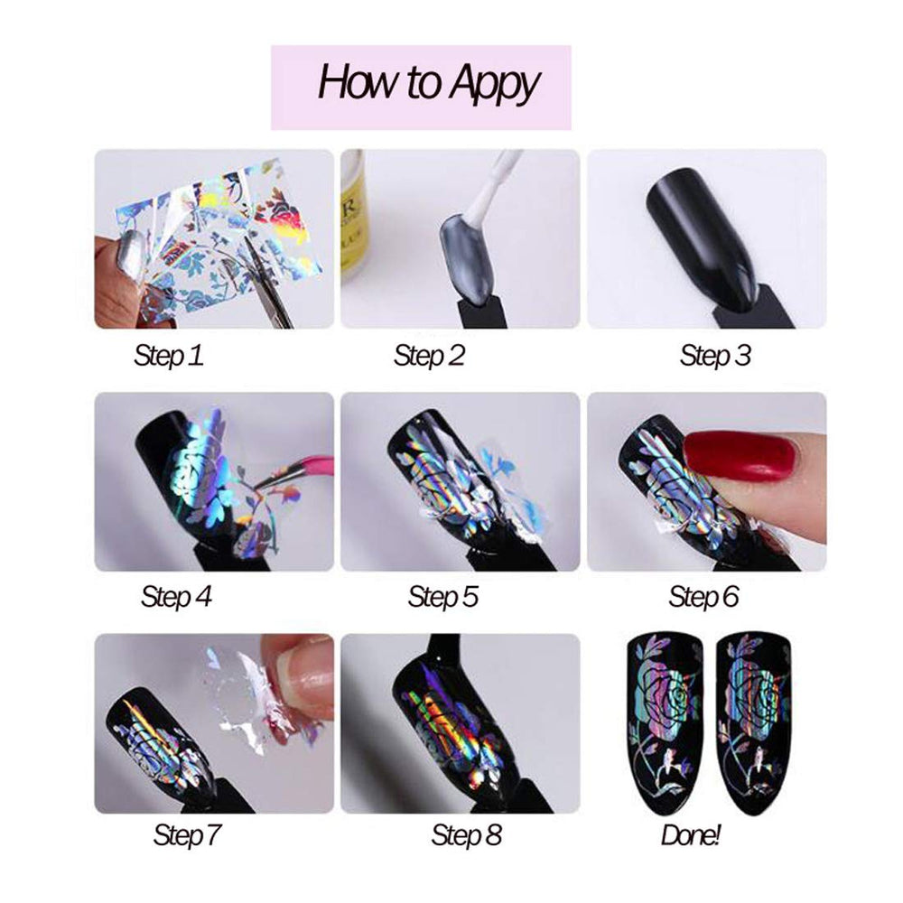 AddFavor finished manicure in lifestyle setting showing salon-style holographic shine benefit