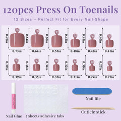 AddFavor array of numbered sizes displayed to simplify finding the right toe fit