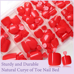 AddFavor numbered 12-size layout of toenail tips for quick size matching and precise fit