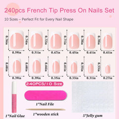 AddFavor worn nails on a hand for scale comparing short square length and natural comfort