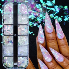 AddFavor glitter boxes held in hand for size comparison and portable craft-ready convenience