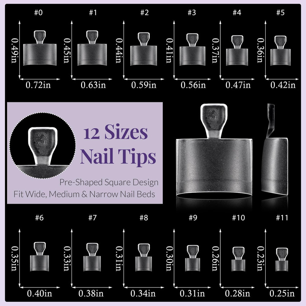 AddFavor side profile of a half-cover tip illustrating snug fit and natural look