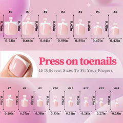AddFavor numbered handles displaying 15 sizes for precise toe nail fitting