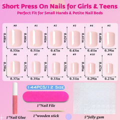 AddFavor numbered tips size chart demonstrating easy sizing and proper fit