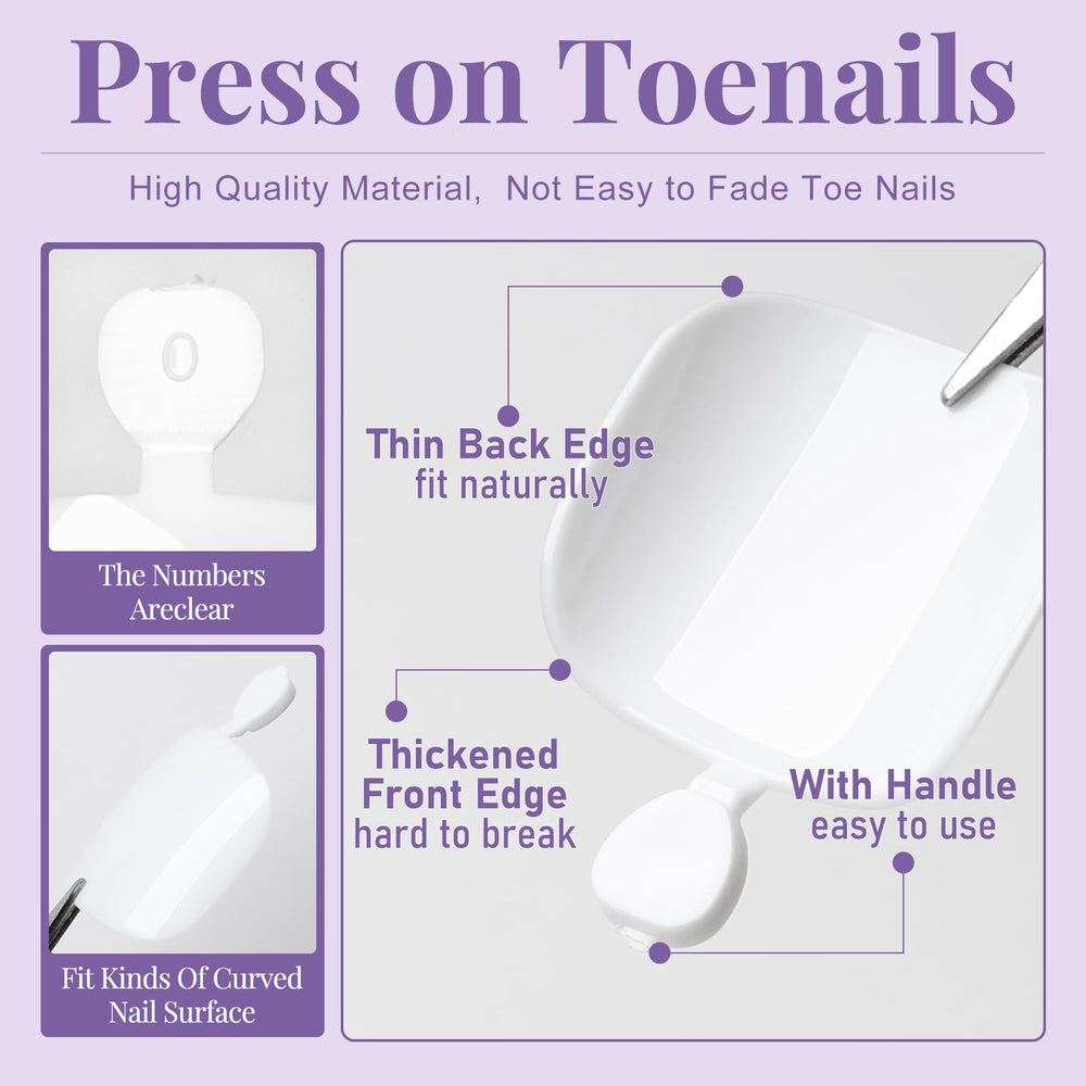 AddFavor numbered toe tips laid out to show 12 sizes for perfect fit