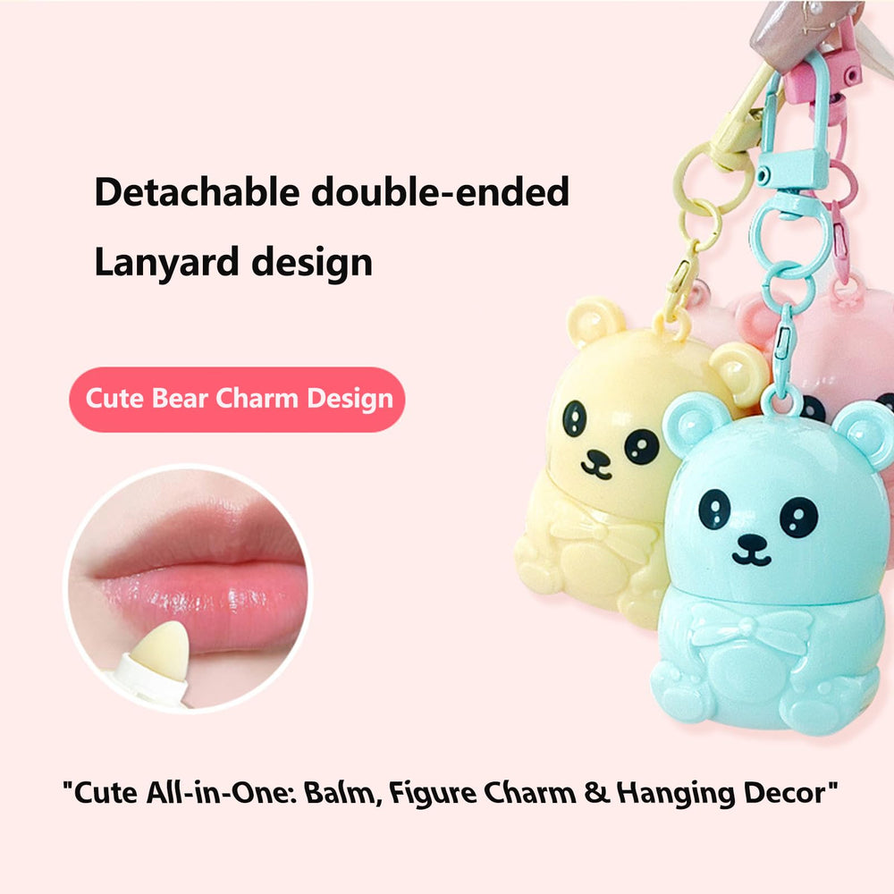 ADMD honey balm clipped to a keyring for convenient on-the-go hydration